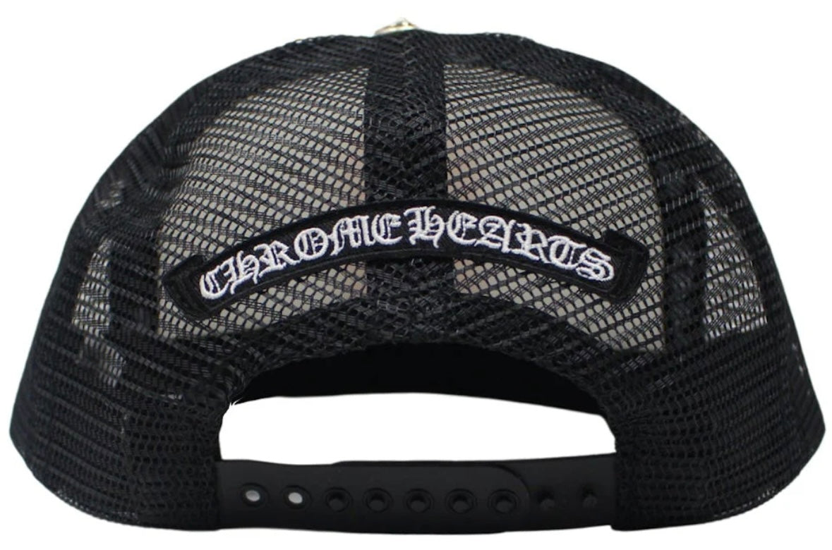 Chrome Hearts Eyechart Trucker Hat 'Black/White/Red'