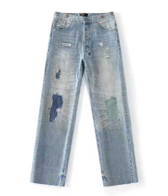 Richill Melancholy Rust Button Selvedge Denim Blue Jeans