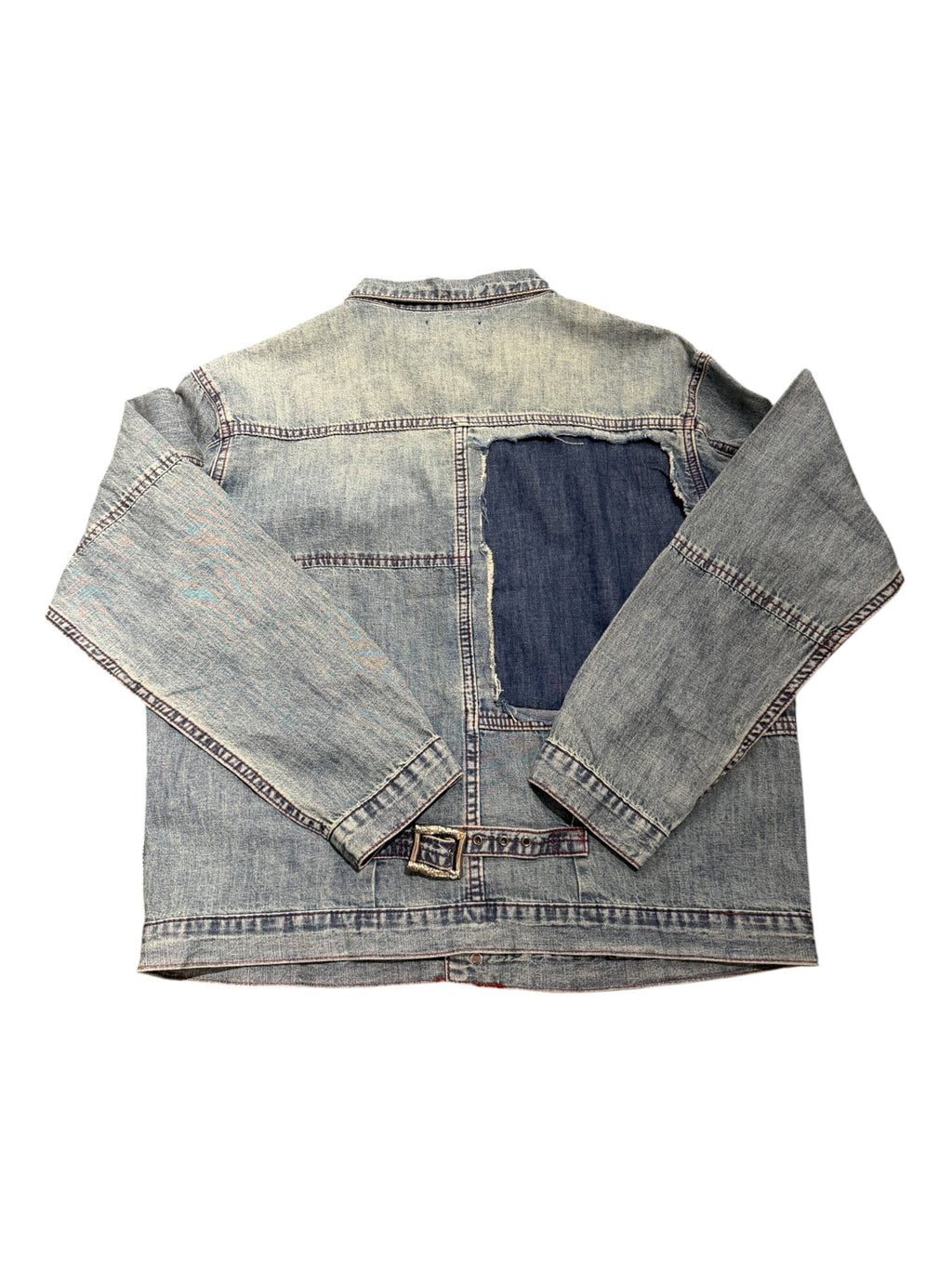 Richill Melancholy Embroidered Blue Denim Shirt