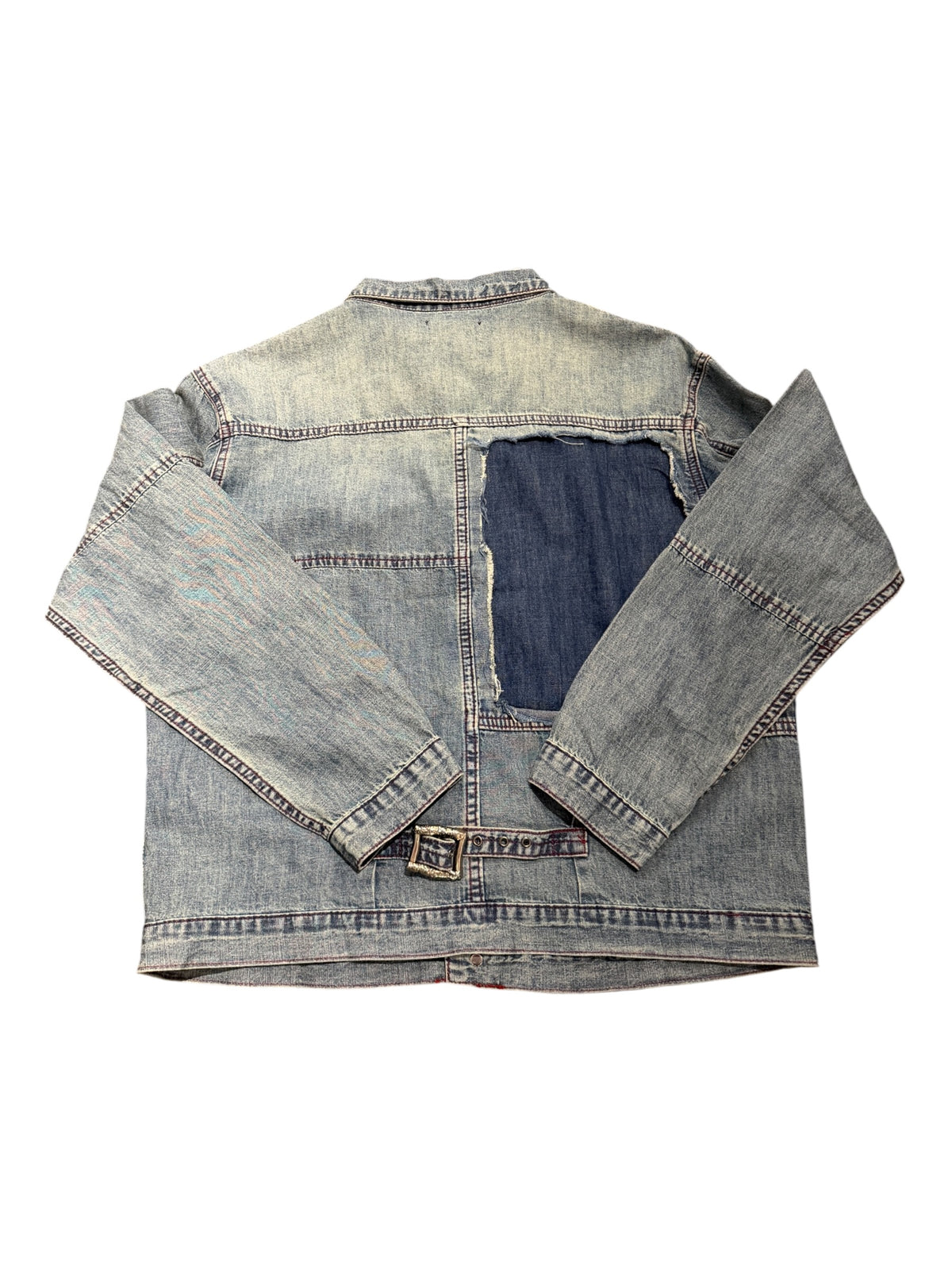 Richill Melancholy Embroidered Blue Denim Shirt