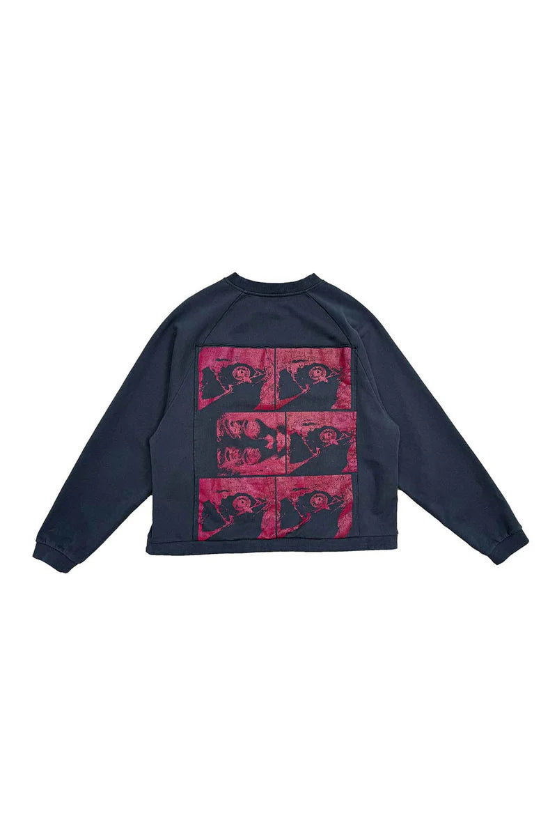 Richill Melancholy Bible Patch Black Crewneck Sweatshirt