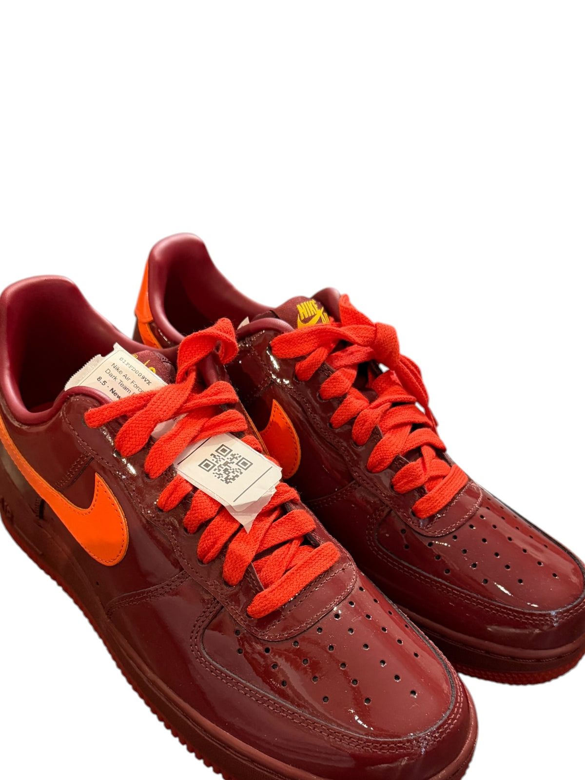 Nike Air Force 1 Low 'Patent Leather Dark Team Red'