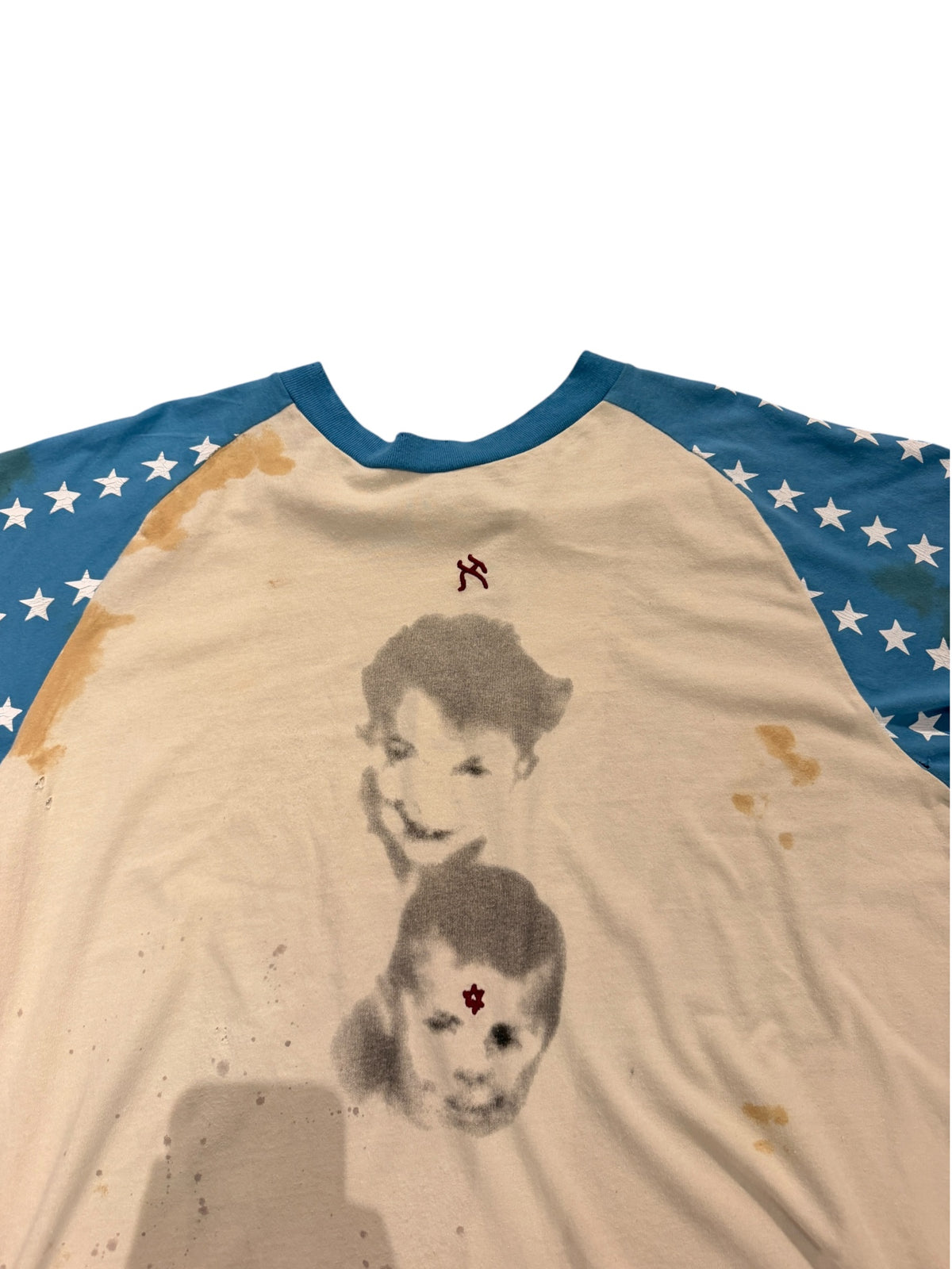 Enfants Riches Déprimés Down Syndrome White/Blue T-Shirt