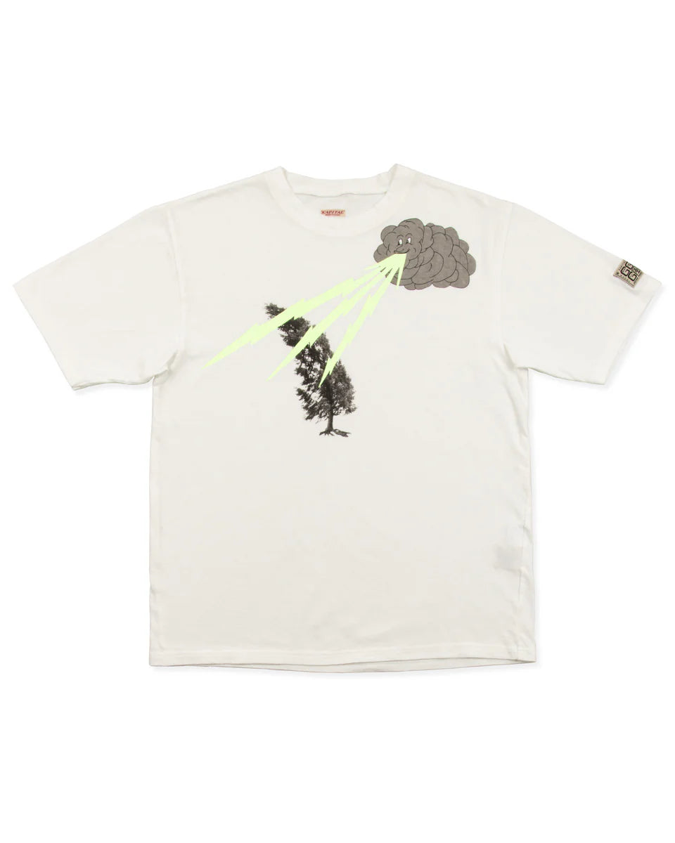 Kapital Green Thunder T-Shirt White