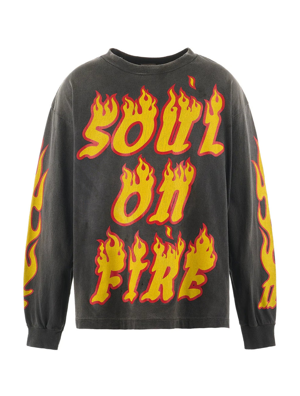 Saint Michael Soul on Fire Longsleeve grey/Orange