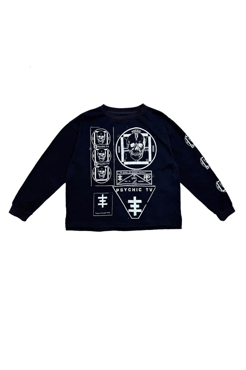 Richill Melancholy Psychic TV LS Black T-Shirt