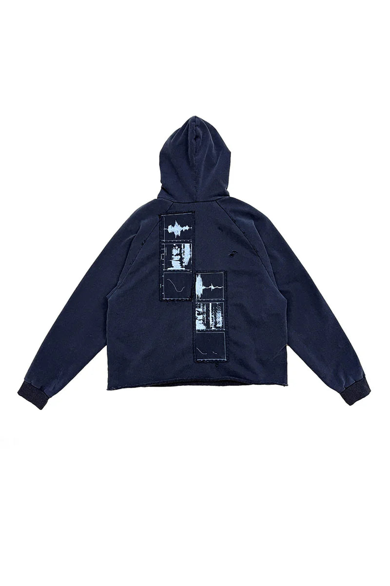 Richill Melancholy Churchill Pinned Black Hoodie