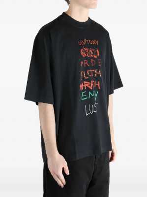 Vetements Seven Sins Logo Black T-Shirt
