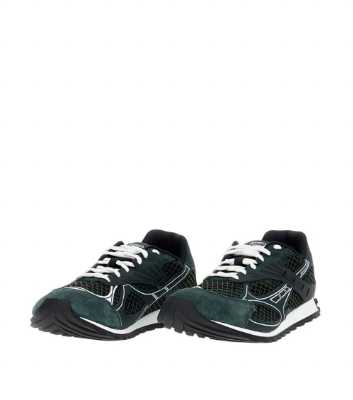 Bottega Veneta Orbit Suede Black Green Sneaker