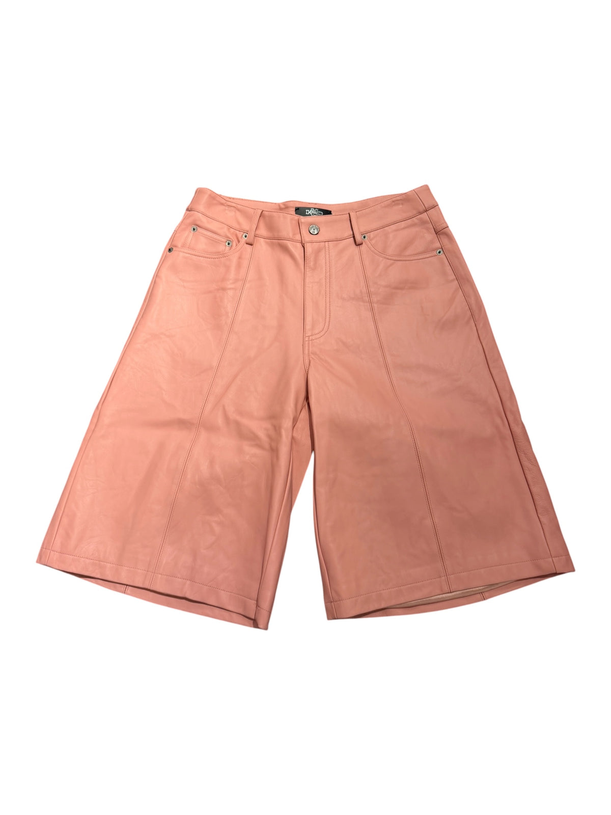 HMDD Lamb Chop Leather Shorts "Pink"