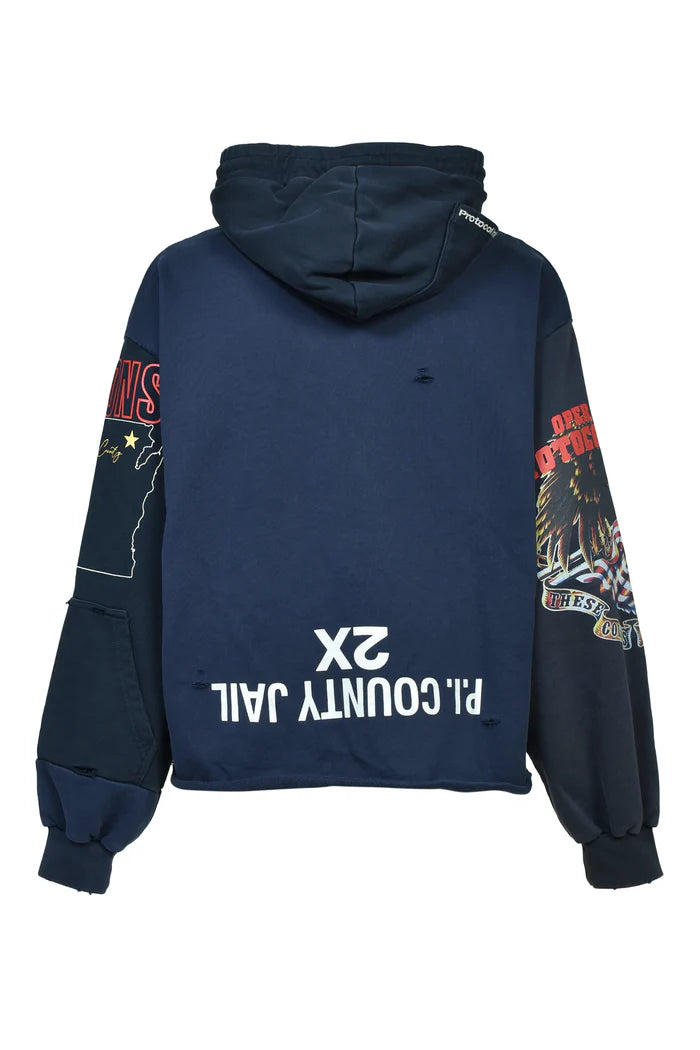 Protocol Index Upside Down Navy / Black Zip Hoodie