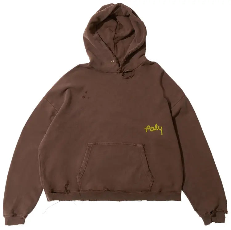 Paly Hollywood Logo Brown Hoodie