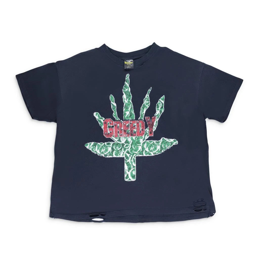 Greedy Unit Black Ganja T-Shirt
