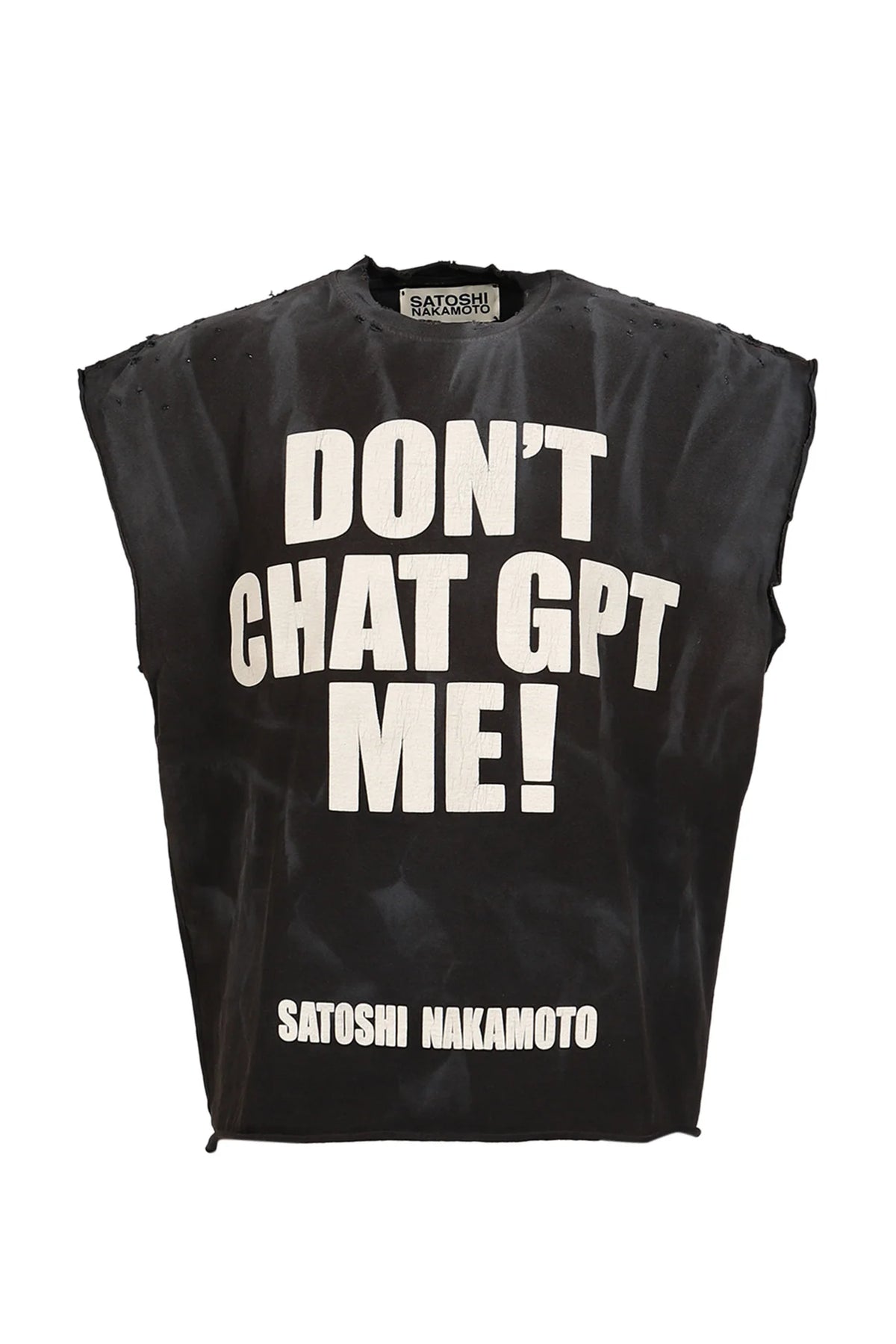 Satoshi Nakamoto Chat GPTee Distressed T-shirt