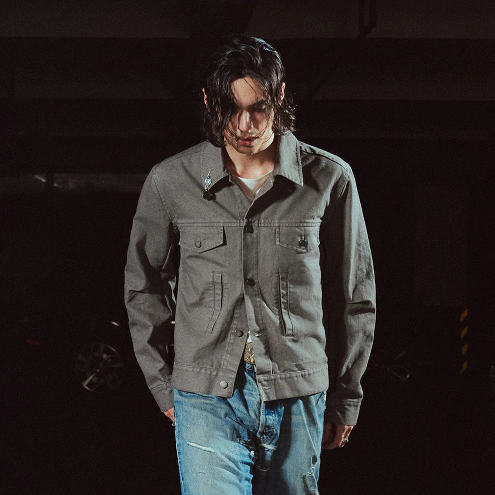 Richill Melancholy Coin Canvas Grey Jacket