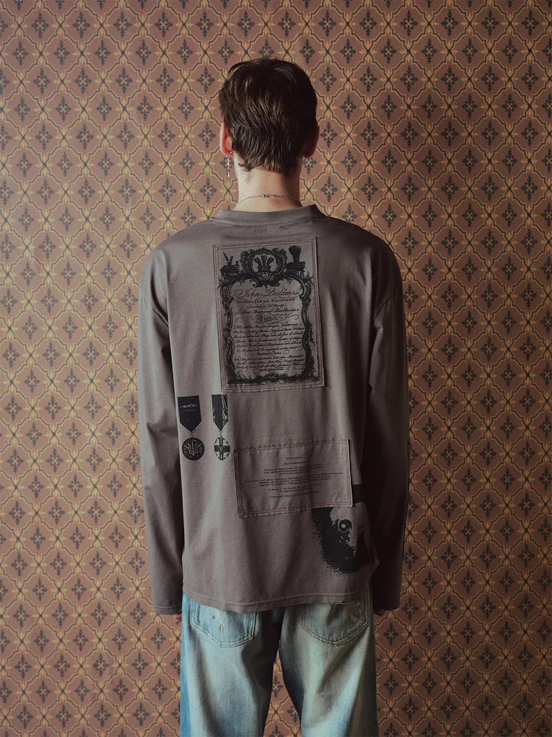 Richill Melancholy Propaganda Patch LS Grey T-Shirt