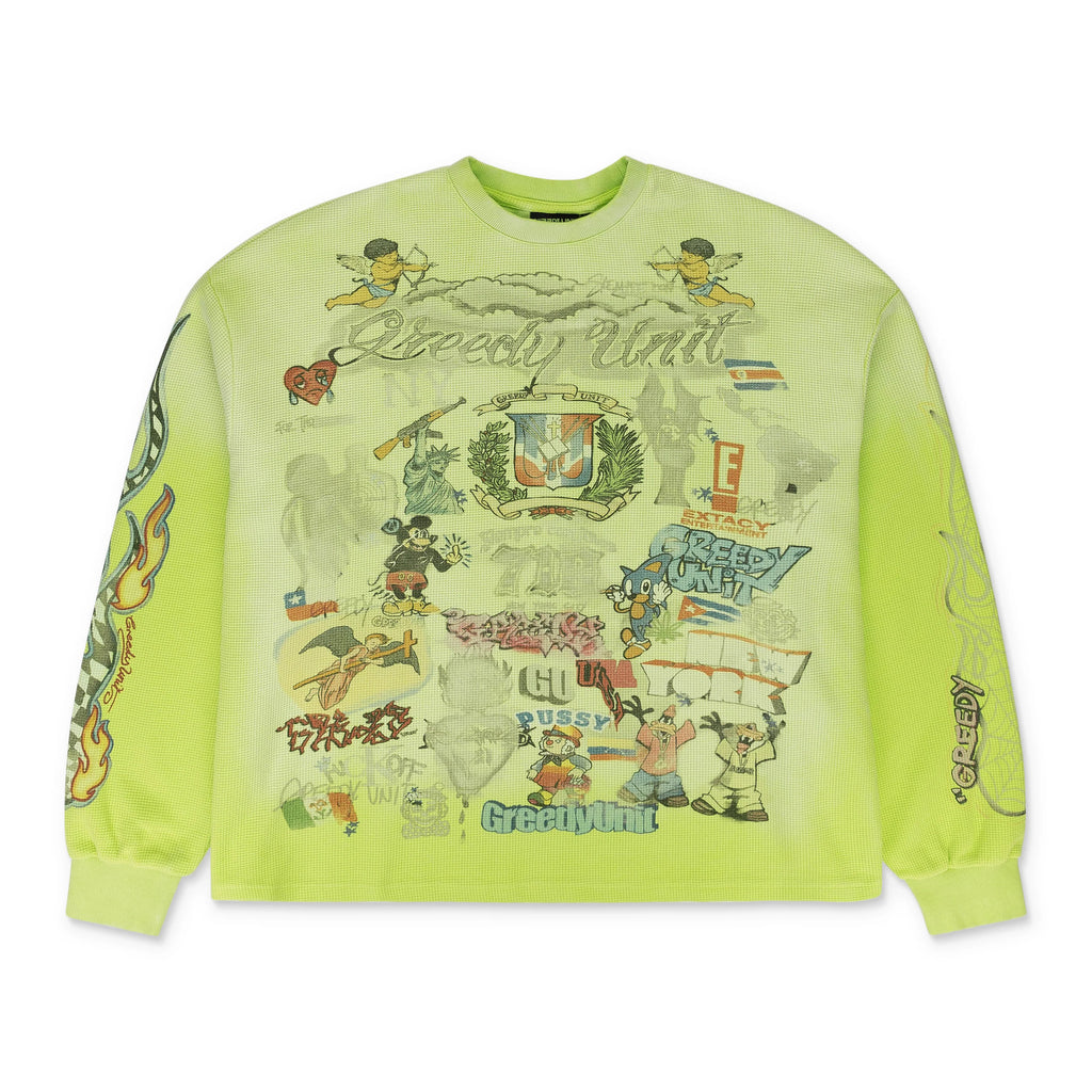 Greedy Unit Green All Over Print Thermal T-shirt