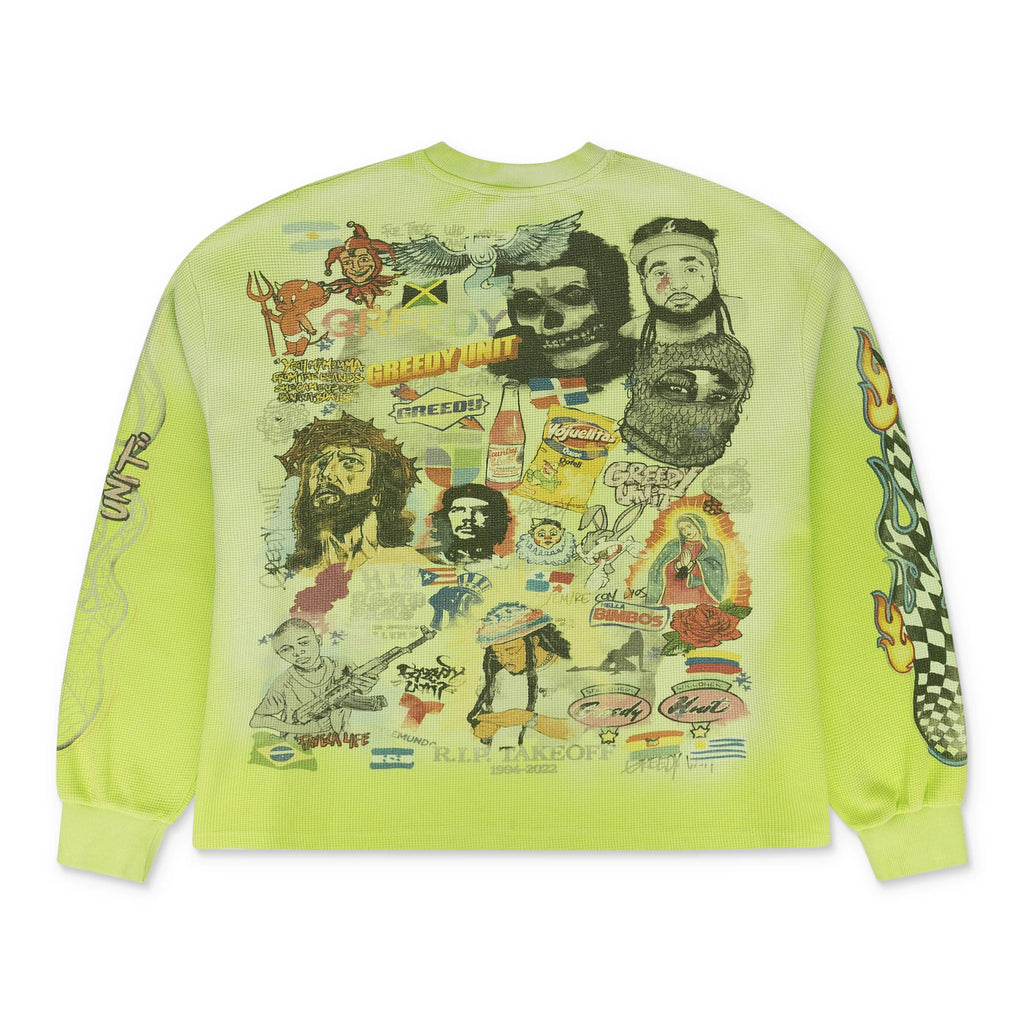 Greedy Unit Green All Over Print Thermal T-shirt
