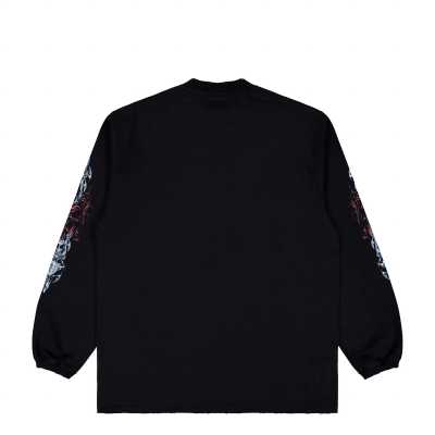 Vetements Black Metal Logo Long Sleeve Shirt
