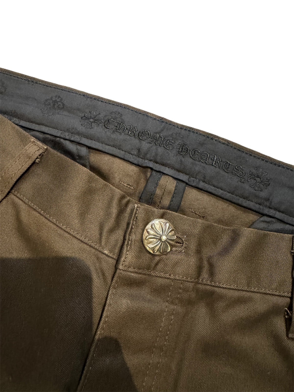Chrome Hearts Multi Patch Brown Chino Pants