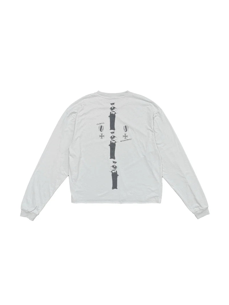 Richill Melancholy Naval Training LS White T-Shirt