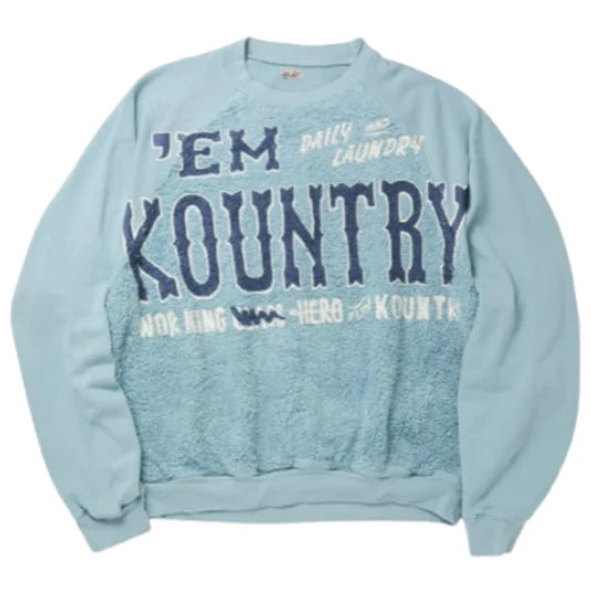 Kapital Grizzly Crewneck Blue