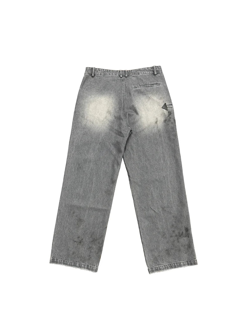 Richill Melancholy German Paneled Grey Denim Pants