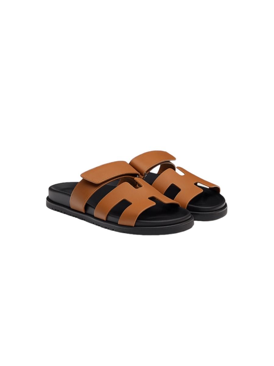 Hermès Chypre Sandals Brown