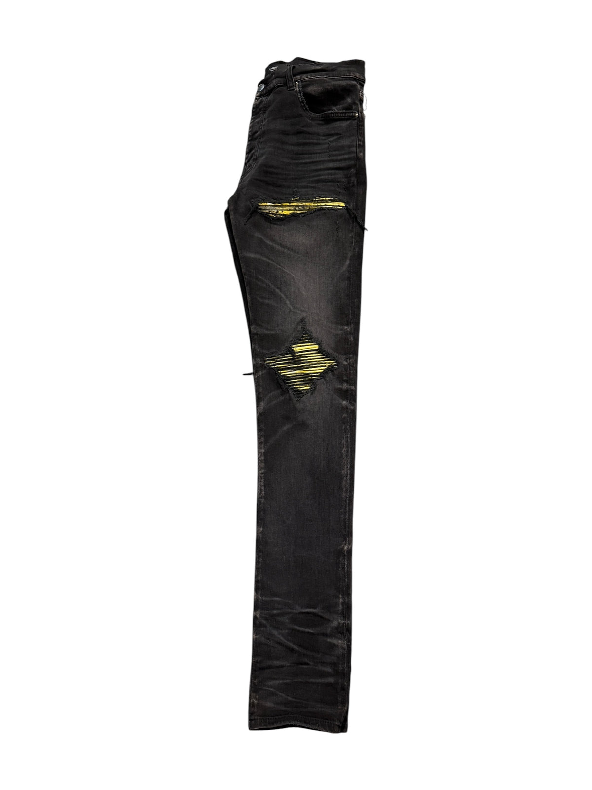 Amiri Yellow Bandana International MX1 Black Jeans
