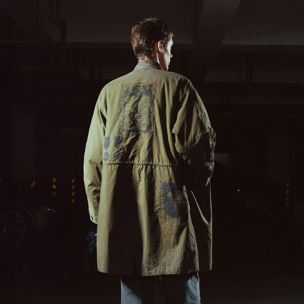 Richill Melancholy Faded Patchwork Olive Parka