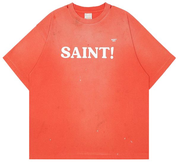 Saint Michael Saint T-Shirt in red cotton-jersey