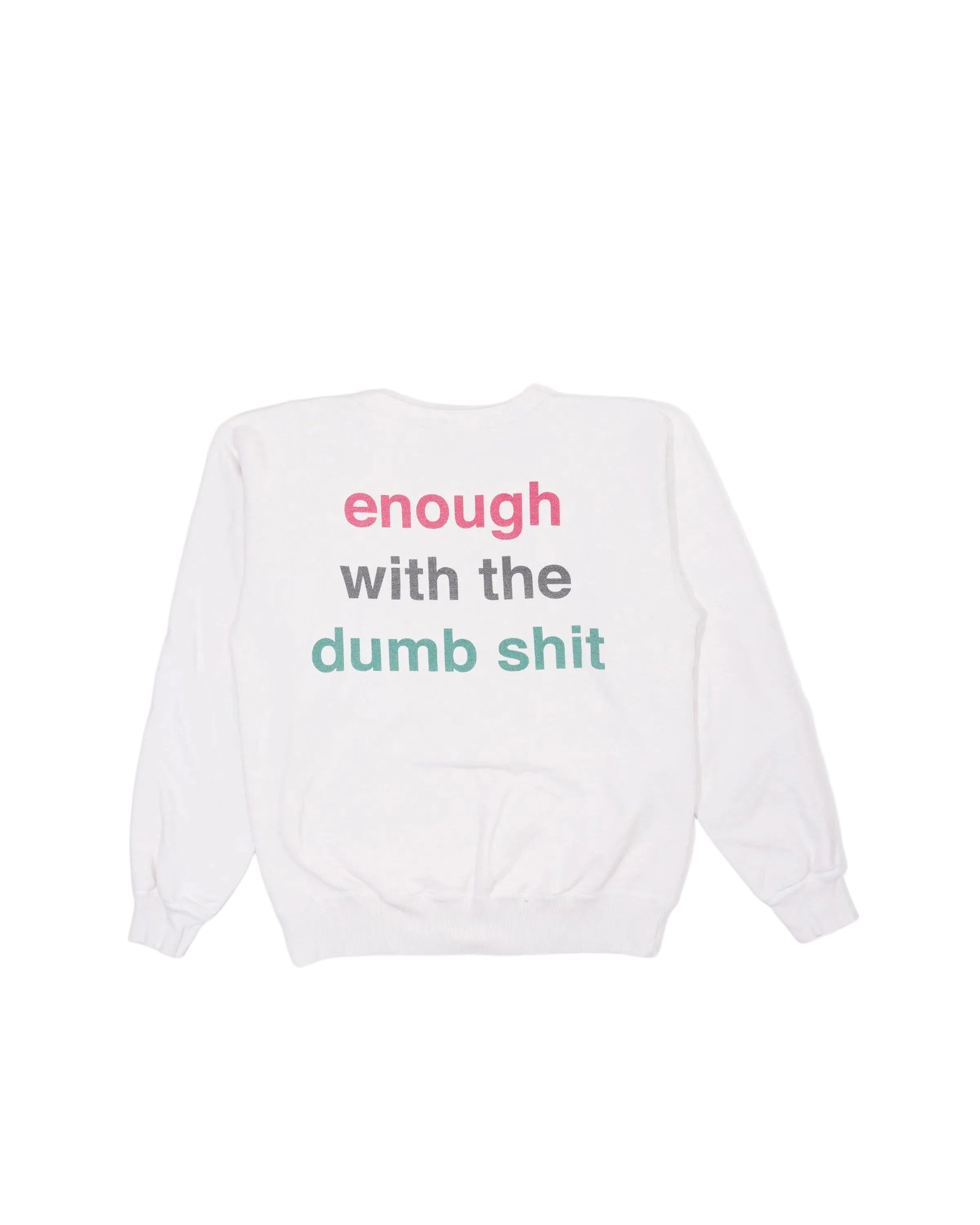 Saint Michael Read A Book White Crewneck