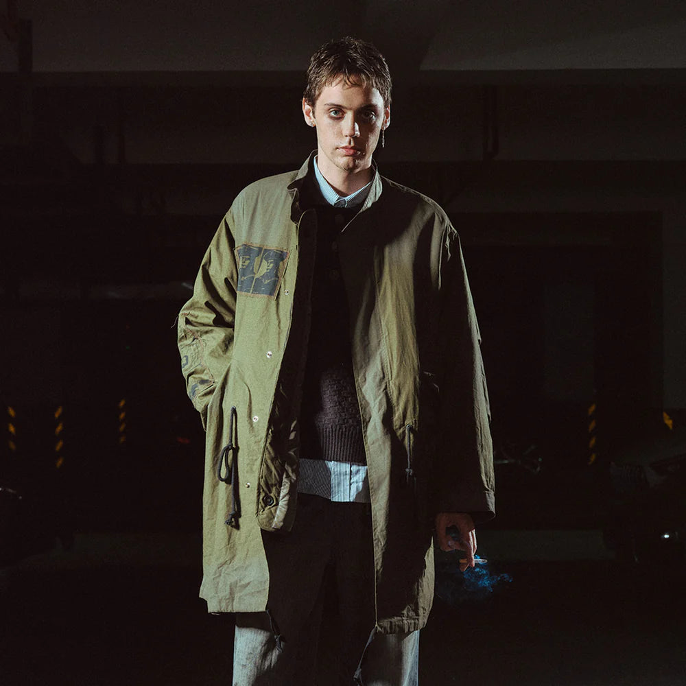 Richill Melancholy Faded Patchwork Olive Parka