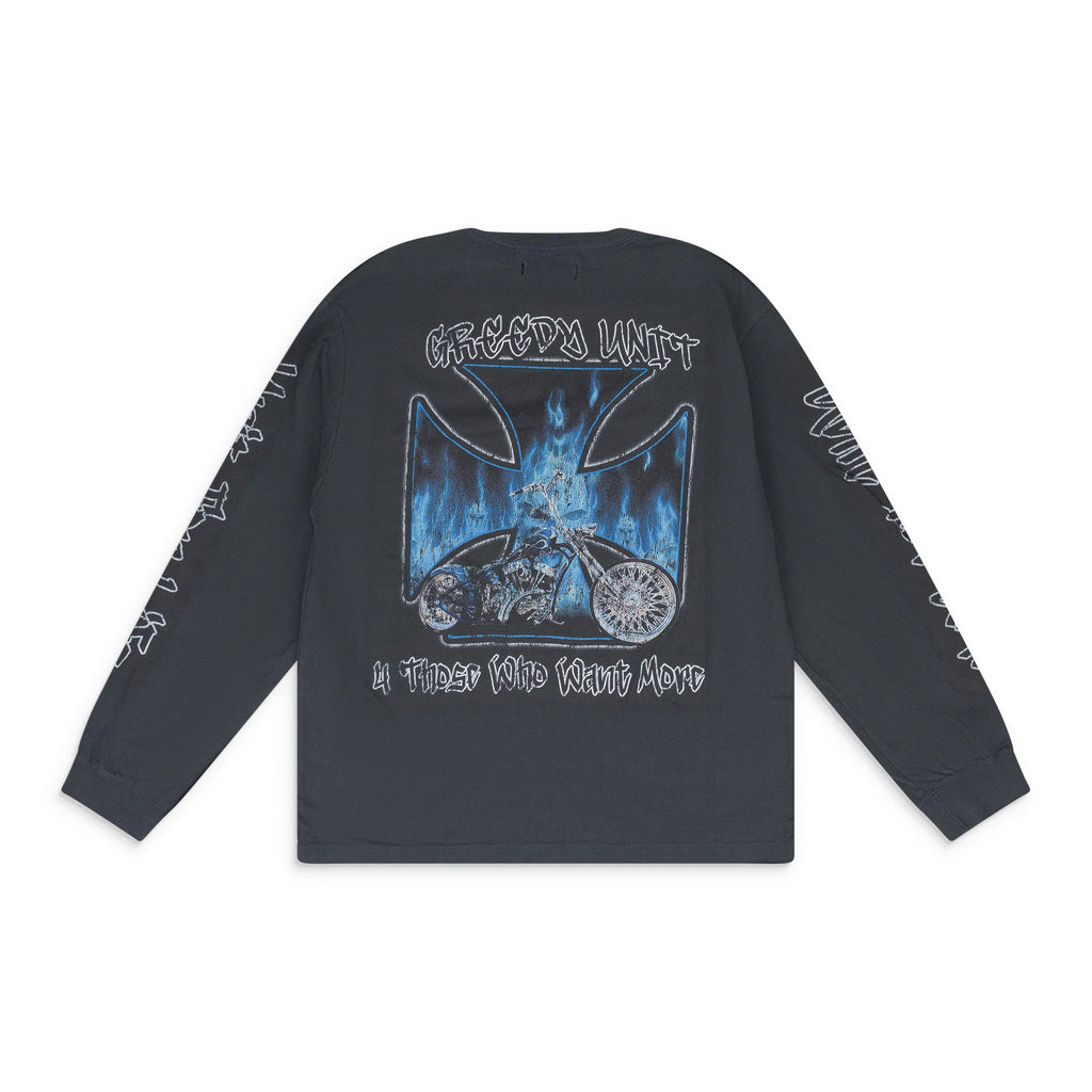 Greedy Unit Grey Chopper LS T-Shirt