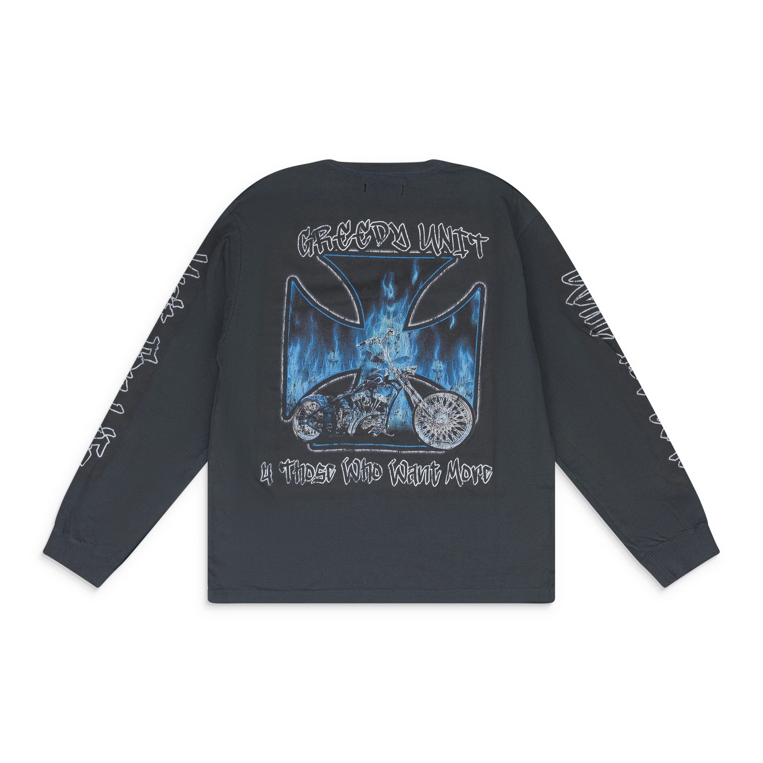Greedy Unit Grey Chopper LS T-Shirt