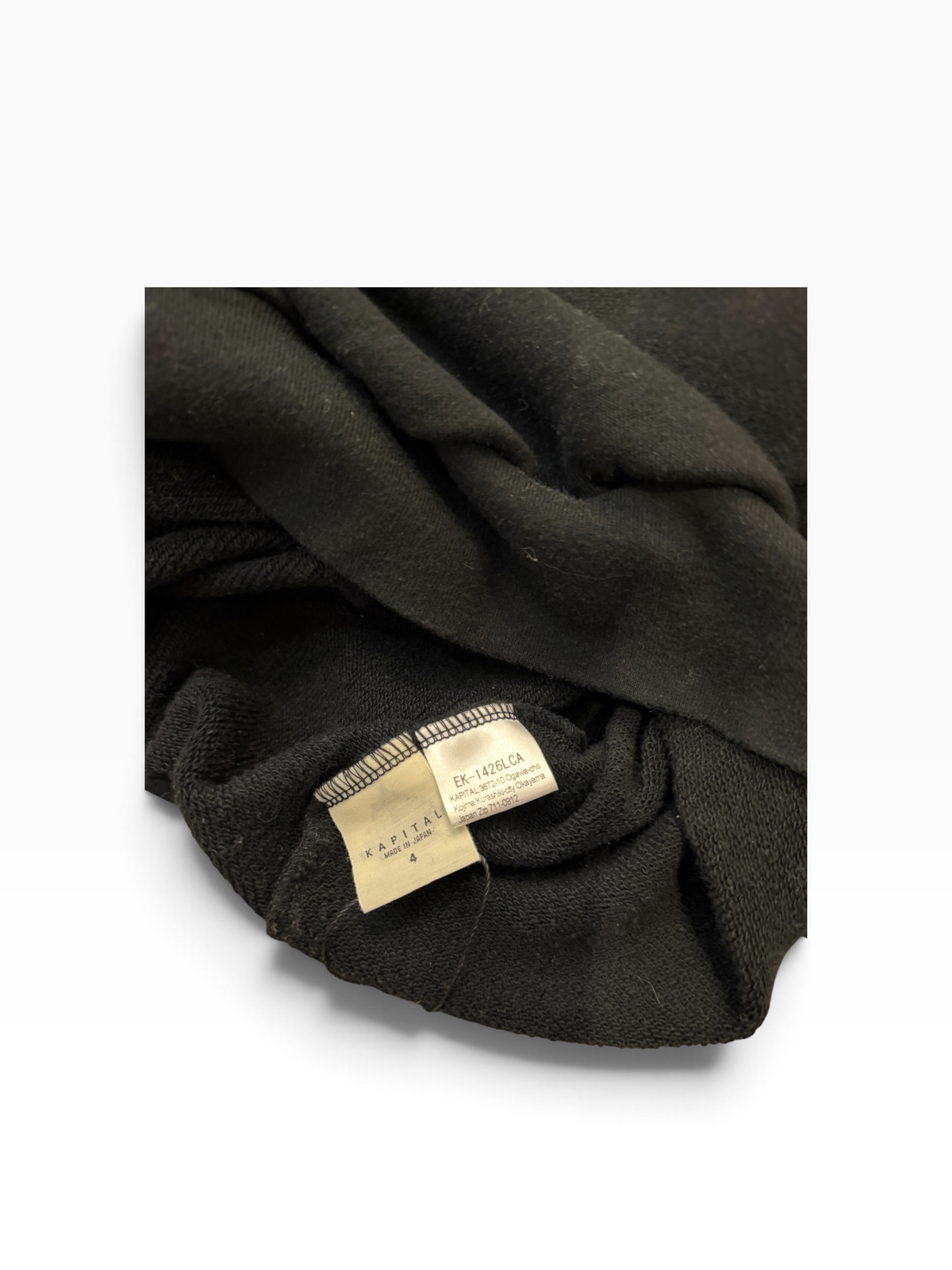 Kapital Blank Crewneck Black