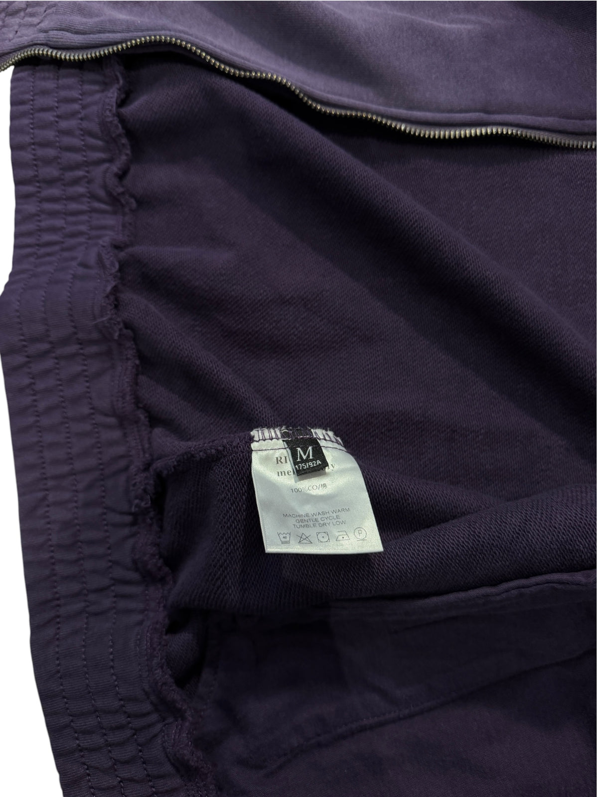 Richill Melancholy Washed Printed Patchwork Purple Jacket