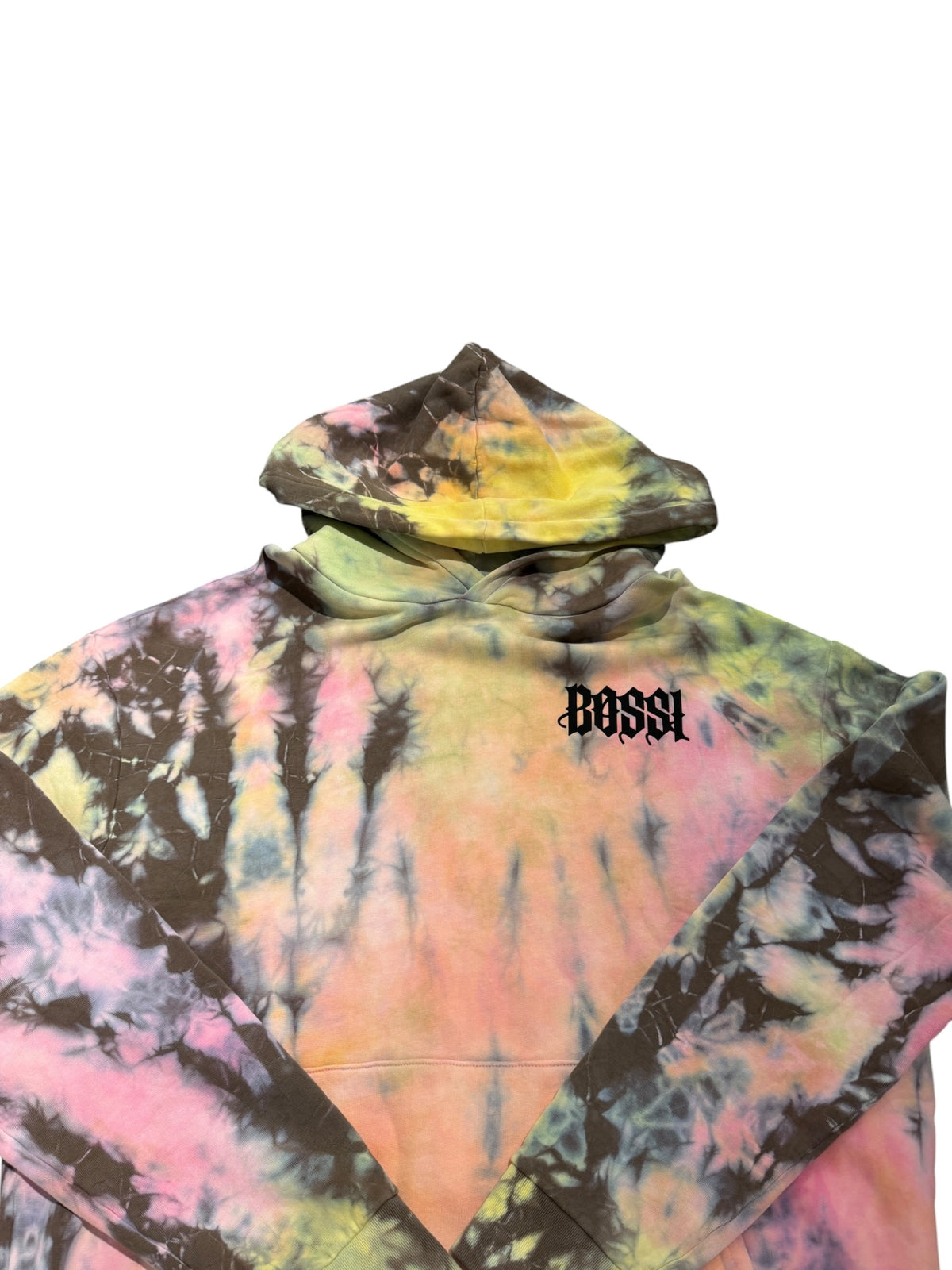 Bossi Pink Tie Dye Hoodie