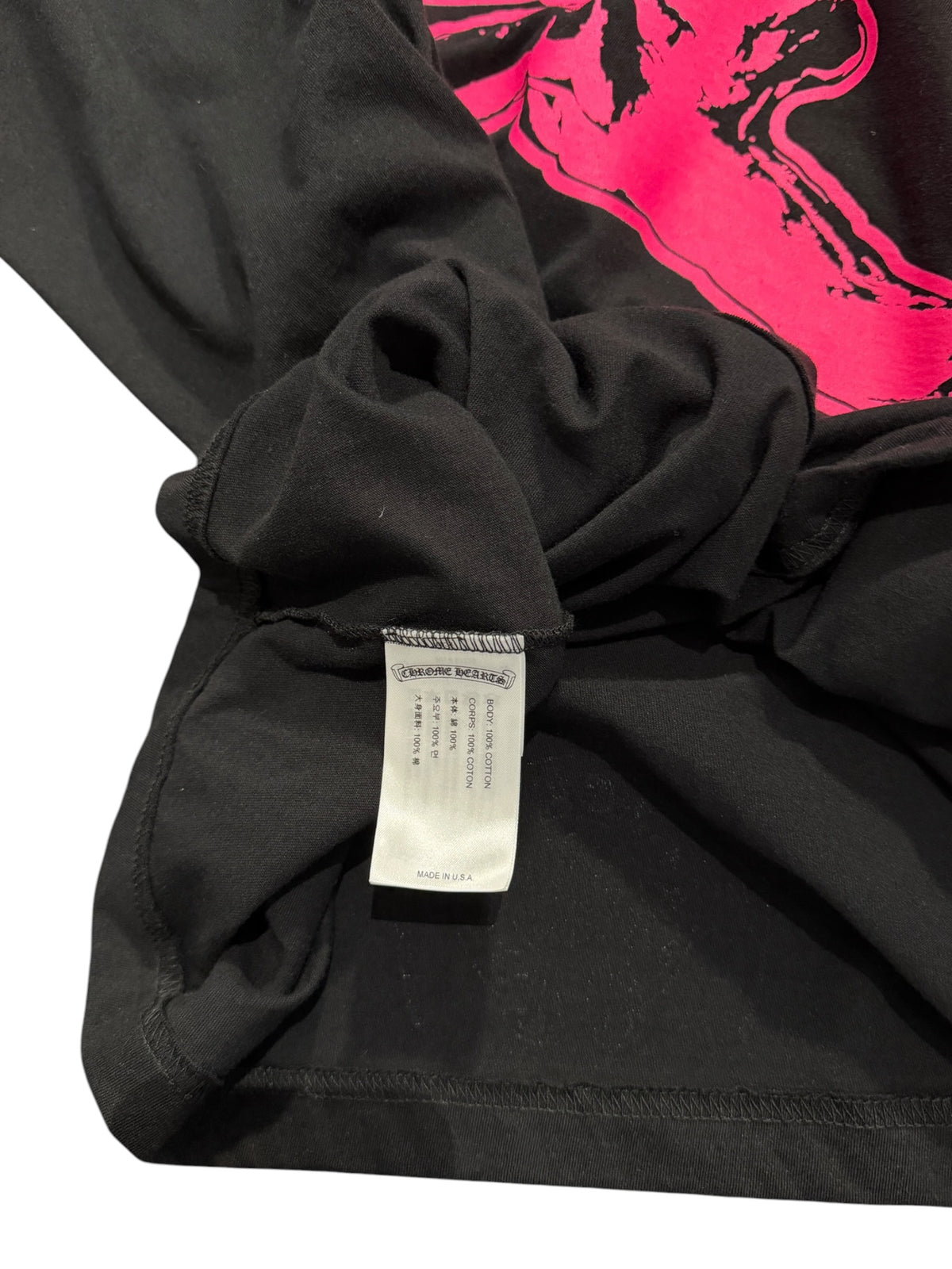 Chrome Hearts FOTI Neon Pink Long Sleeve