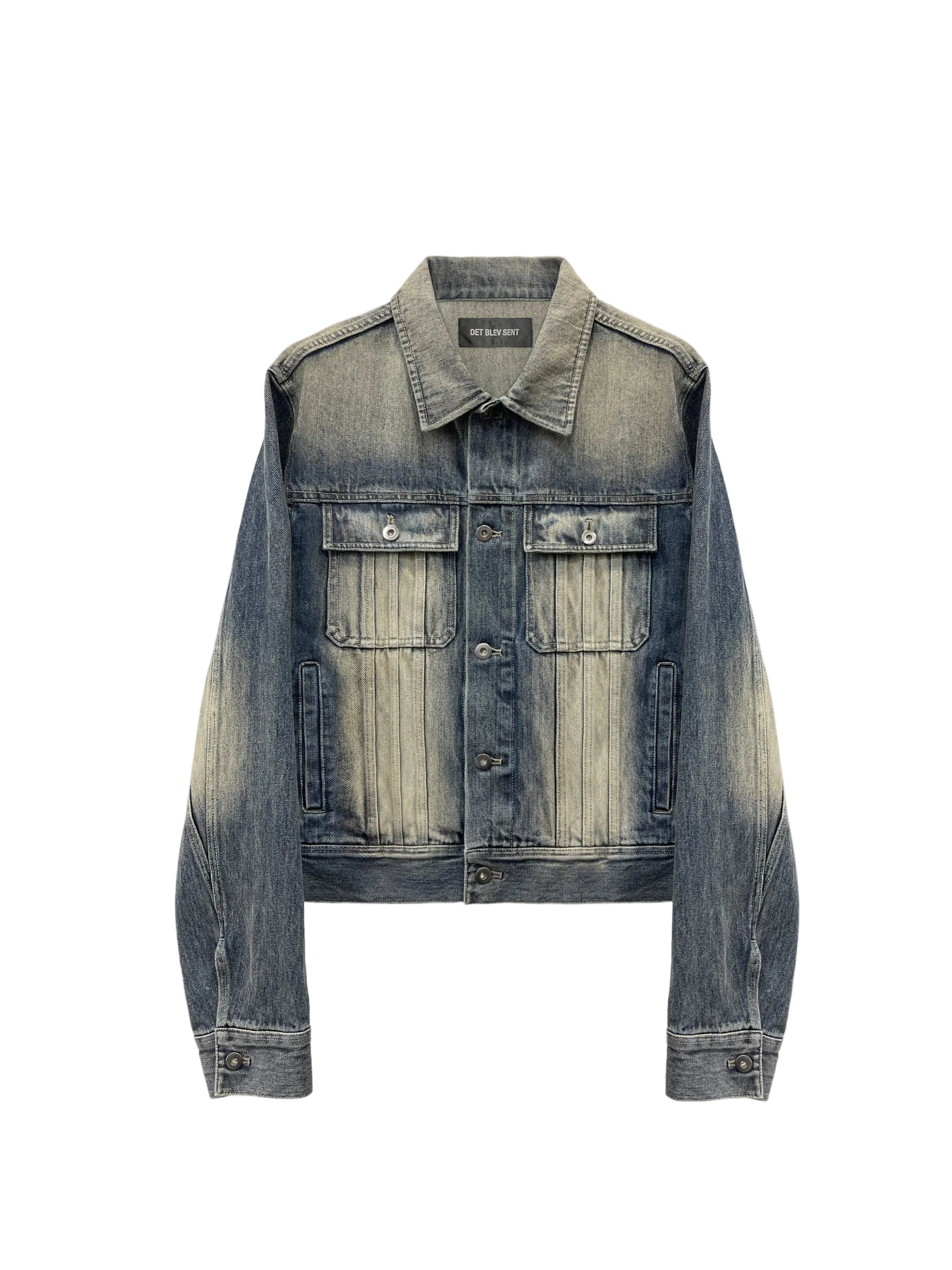 Det Blev Sent Faded Denim Jacket