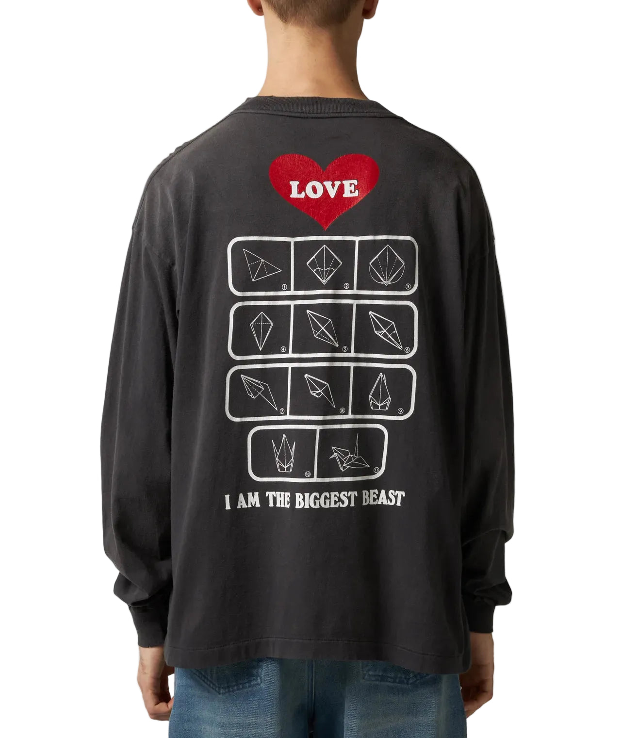 Saint Michael Love Logo Black Longsleeve