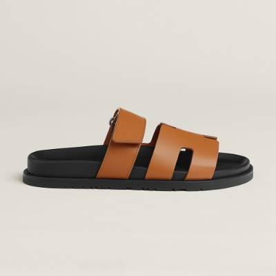 Hermès Chypre Sandals Brown