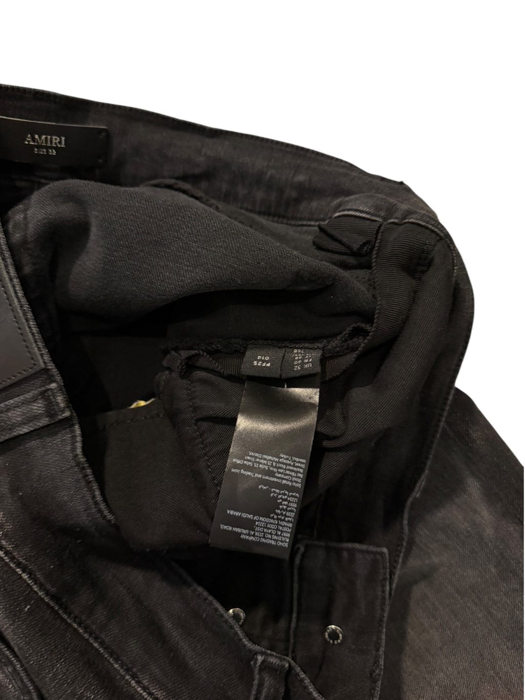 Amiri Yellow Bandana International MX1 Black Jeans
