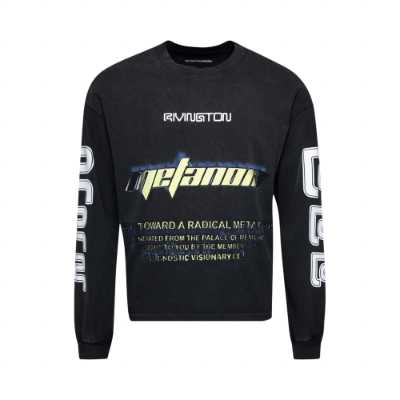 Rivington Roi Rebis Sentence Garden Black Long Sleeve Shirt