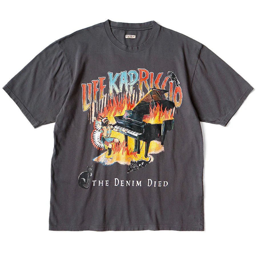 Kapital Piano Shirt T-Shirt Black