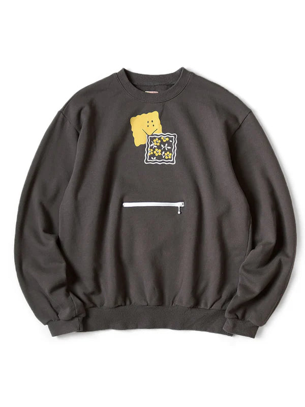 Kapital Zip Pocket Crewneck Black