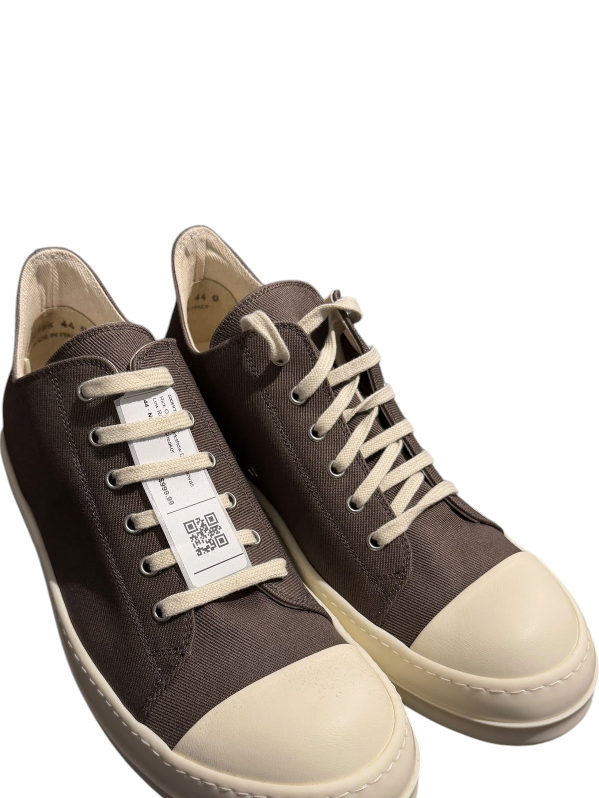 Rick Owens Drkshdw Dust Canvas Low Ramon Sneaker