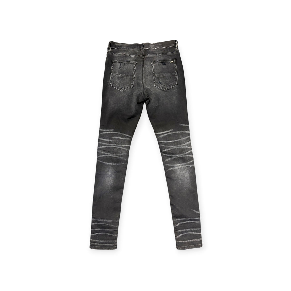 Amiri Pink Patch MX1 Black Jeans