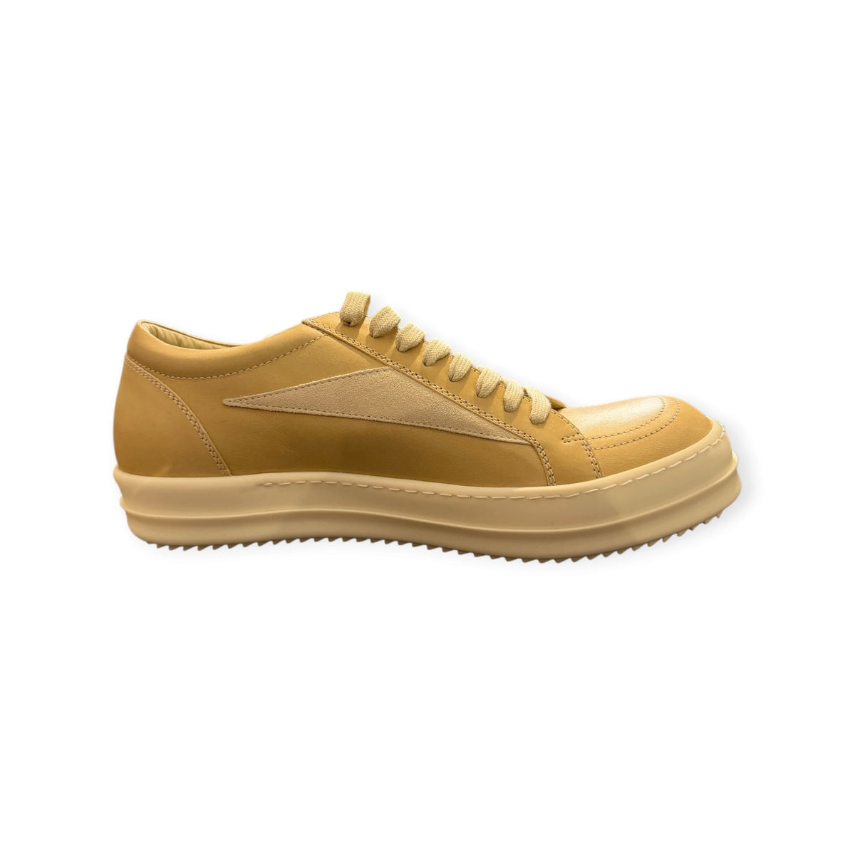 Rick Owens Vintage Low Parchment Leather Sneaker