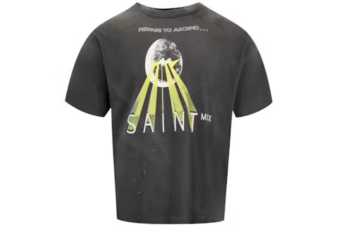 Saint Michael Egg T-Shirt Black/Yellow